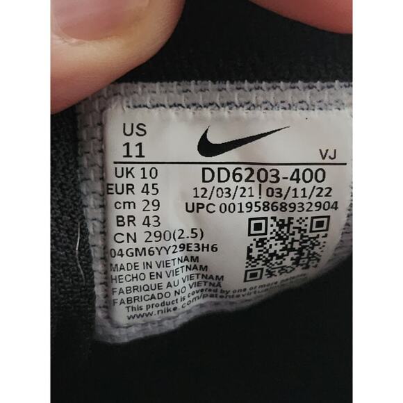 Nike Air Winflo 9 Mens Running Shoes Obsidian Blue Marina Sz 11 main image 7